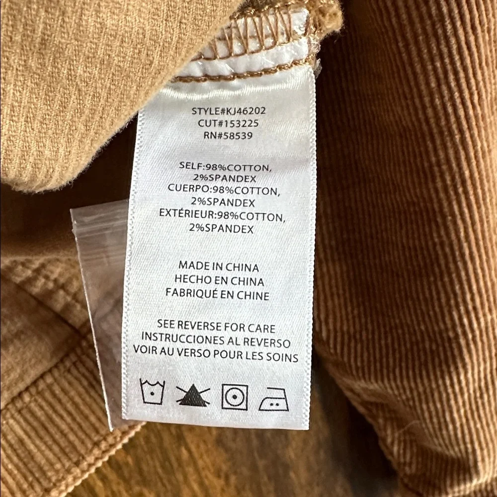 Kut from the Kloth Tan Corduroy Utility Jacket - Picture 6 of 8